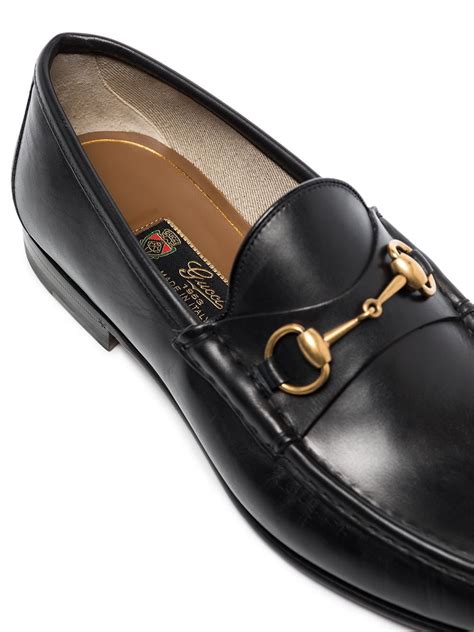 gucci patent leather mens loafers|gucci horsebit detailed leather loafers.